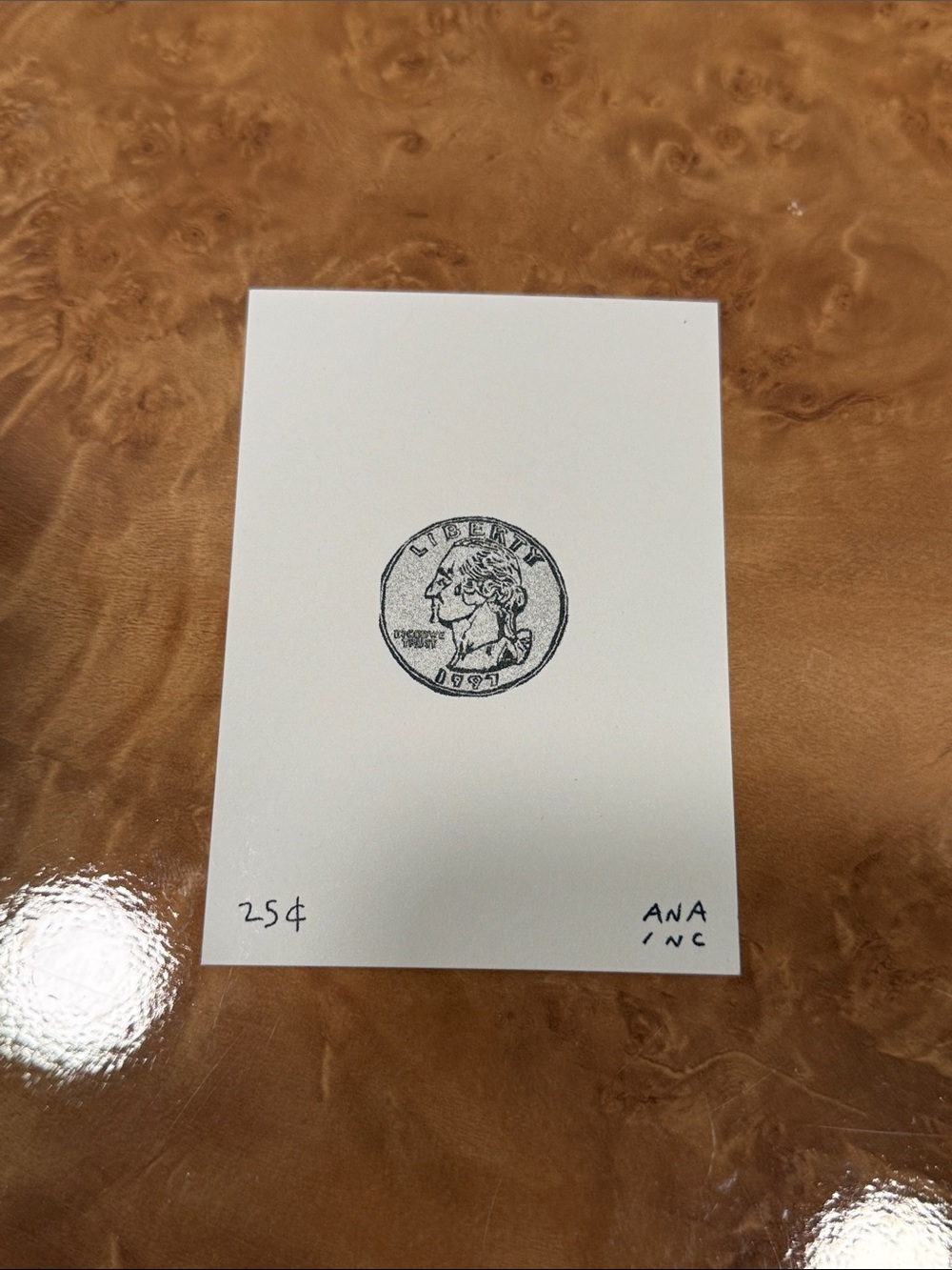 Inciardi Mini Print 25c Quarter